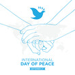 © Lemonkey - Day of peace greetings vector.