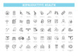 Set of reproductive health icons
