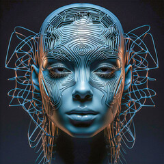 Artificial Intelligence (AI) concept for landing page. Artificial Intelligence vector banner designs for landing pages, mobile apps, templates, UI, banners, websites and others.