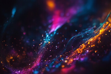 abstract visualization of neural networks and black matter