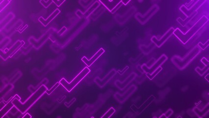 Poster - Glowing Tick symbols