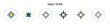Holy star icon in filled, thin line, outline and stroke style. Vector illustration of two colored and black holy star vector icons designs can be used for mobile, ui, web