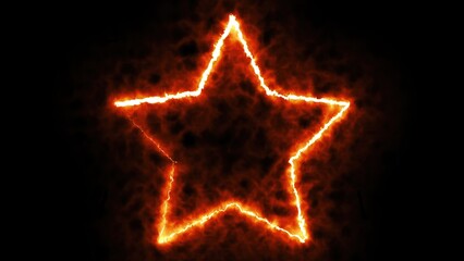 Poster - Star shape fire