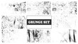 © Sharmin - Collection of grunge textures.  Abstract vector background in black and white color.