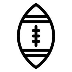 Canvas Print - american football icon on transparent background