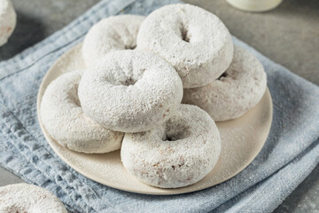 Wall Mural - Homemade Sweet Powdered Sugar Donuts