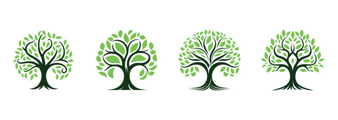 Wall Mural - tree of life set on white background. vector illustration