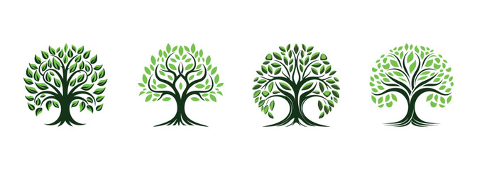 Wall Mural - tree of life set on white background. vector illustration