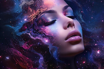 Wall Mural - ethereal galactic nebula