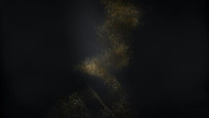 Wall Mural - olden particles gold milky way on matte background v06