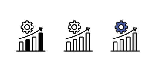 Development icon design with white background stock illustration