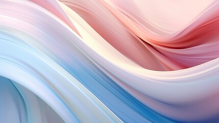 Poster - Subtle abstract background with soft pastel waves, Gradient colors for designing apps or products.