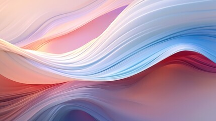 Poster - Subtle abstract background with soft pastel waves, Gradient colors for designing apps or products.