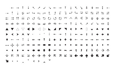 Arrow set collection. Arrows vector set icons.