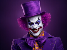 Halloween Purple Clown