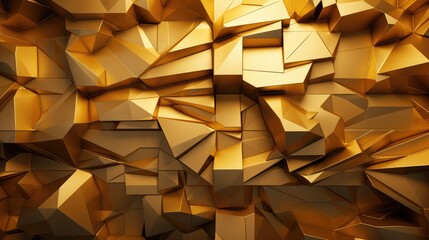 Wall Mural - Golden 3d wall