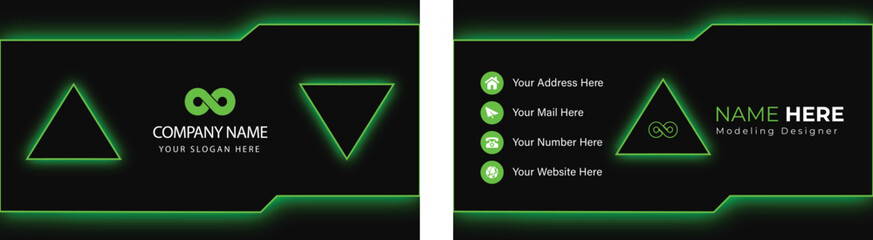 Contemporary Corporate Card Vector Free to Download