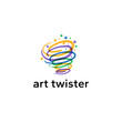 Color swirl logo concept.Vector illustration.