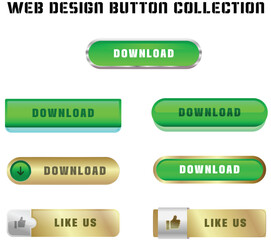Wall Mural - buttons for web vector
