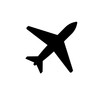 Vector plane icon. Simple airplane illustration.