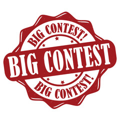 Wall Mural - Big contest grunge rubber stamp