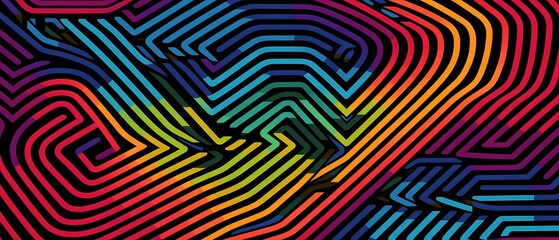 Background abstract maze illustration pattern, with lines illustration