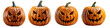 © sipalingPNG - halloween pumpkin isolated on transparent background ,jack o'lantern cut out ,generative ai