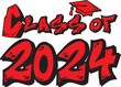 a2 Graffiti Class of 2024 red logo