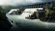 © Visual Studio - Hydroelectric power dam at river or lake