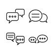© zo3listic - Chat icon vector. Chat Icon in trendy flat style isolated. Speech bubble symbol