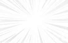 White Sunburst Grunge Background. White Background With Abstract Sunburst Pattern. Zoom Line Comic