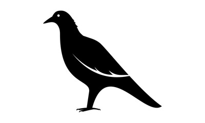 Sticker - vector bird silhouette logo