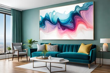 motivational quotes on the attractive wall with beautiful room marble ink abstract art from exquisite original painting for abstract background .Painting was painted on high quality paper texture.