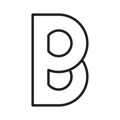 letter b icon design