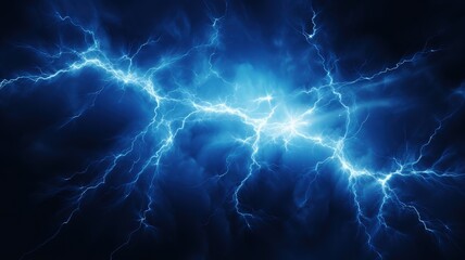 lightning in the night sky