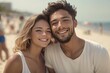 © Karam_Art1 - portrait of a young couple smiling on a summer day