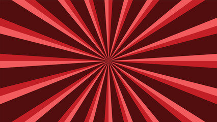 abstract sunburst red pattern background for modern graphic design element. shining ray cartoon with