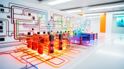 A group of electronic devices sitting on top of a table. Generative AI.
