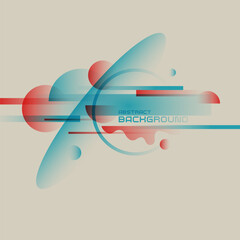 Poster - Abstract background with simple elements. An image with a composition of geometric elements and shapes.