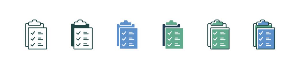 Leinwandbilder - to do task list icon checkmark clipboard vector design business goal progress management document symbol illustration