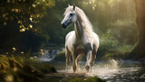 Fototapeta  - Captivating Glimpse of a Beautiful Horse