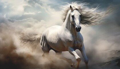 Naklejka na meble The Stunning Beauty of a Magnificent Horse