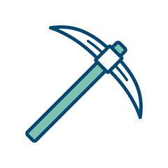 Wall Mural - pickaxe icon vector design template in white background