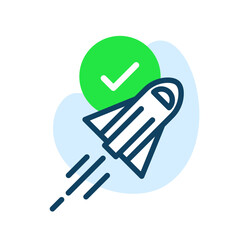 Poster - no software updates yet, already the latest version, up to date concept illustration flat design vector eps10. modern graphic element for landing page, empty state ui, infographic, icon