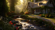 A Charming Cottage By A Babbling Brook, Background