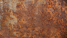 Grunge Rusted Metal Texture, Rust And Oxidized Metal Background. Old Metal Iron Panel. Copper.
