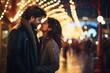 © shelbys - A Couple's Intimate Moment at Night. A fictional character Created By Generated AI.
