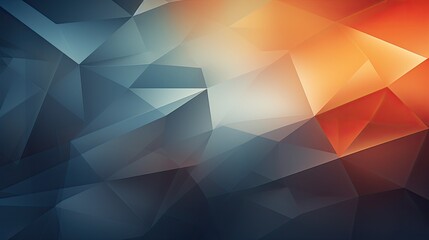 Poster - Geometric metallic shapes in shifting gradients