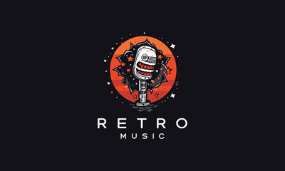 Sticker - Retro Vintage concert music logos