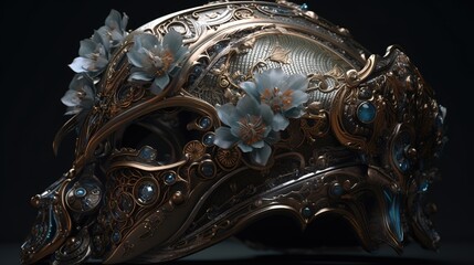 golden venetian mask